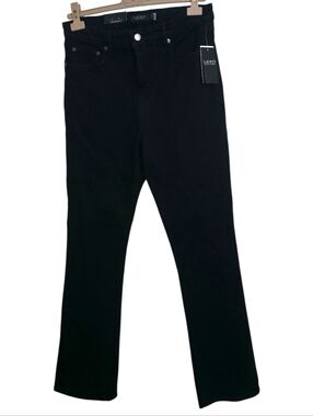 Lauren Ralph Lauren High Rise Bootcut Jeans Black Womens Size 10 NWT Stretch